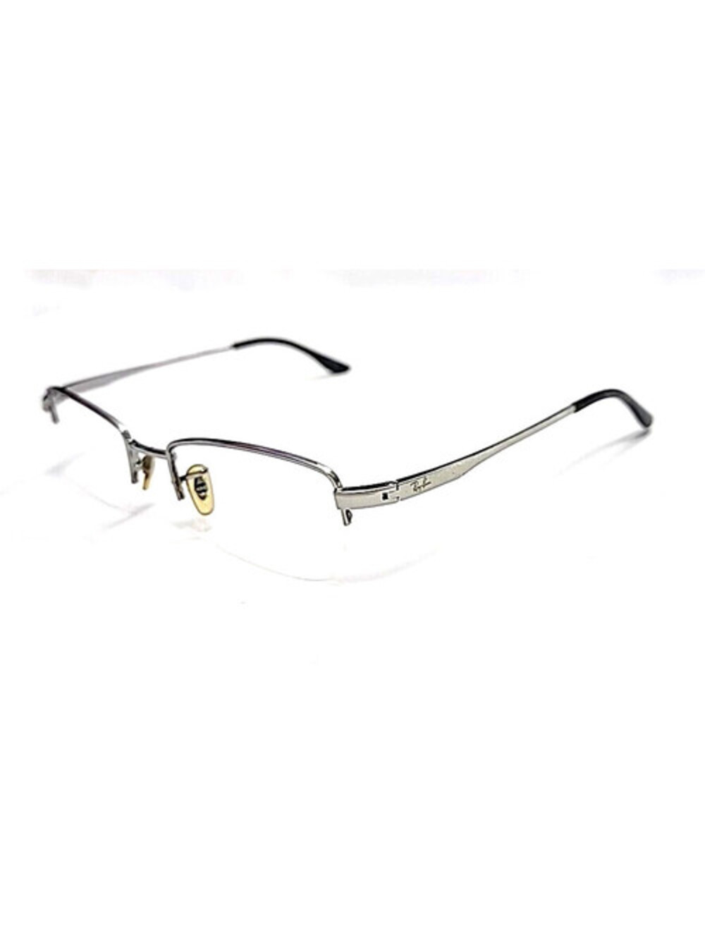 Ray Ban RB6178 2502 Silver Rectangle Eyeglasses Frame 51/19 140